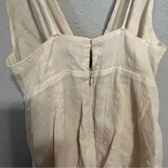 Women's Aritzia Wilfred Cream Linen Tank Top - Picture 8 of 8